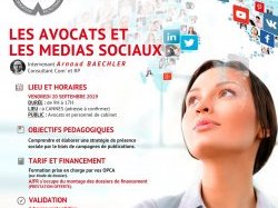 Formation continue AJFR : "Avocats, boostez votre activité grâce aux réseaux sociaux" à Cannes