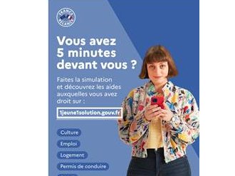 Toutes les aides financières pour les jeunes de moins de 30 ans sont sur 1jeune1solution.gouv.fr 