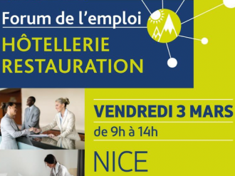 Plus de plus de 1 000 postes à pourvoir au 2e Forum Hôtellerie Restauration à Nice le 3 mars 