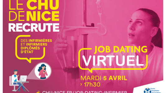 Le CHU de Nice recrute des infirmières et infirmiers diplômés d'Etat ( ou futurs diplômés)