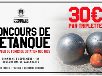 Participez au Concours de Pétanque en faveur du Fonds de Dotation OGC Nice !