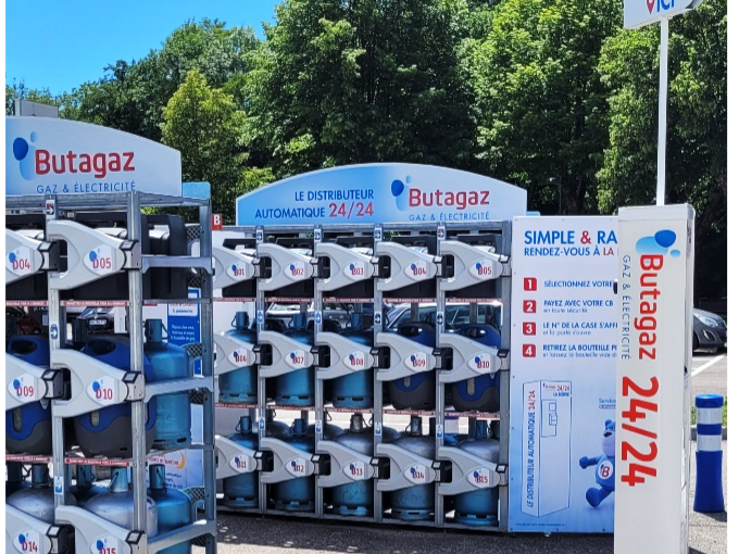 Un distributeur Butagaz