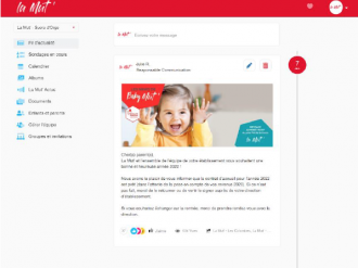 La Mut' connecte 24 crèches avec l'application française Kiddiz