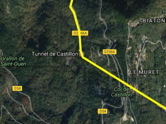 CASTILLON : Travaux de mise en sécurité du tunnel de Castillon