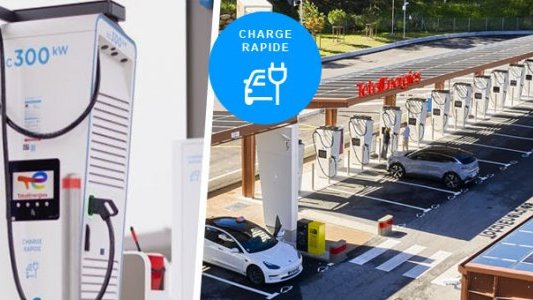 TotalEnergies équipe sa station-service de la Côte d'Azur (A8) en bornes de recharge électrique Haute Puissance