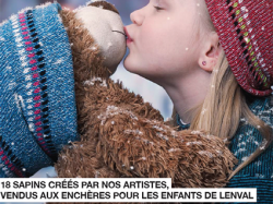 Venez le 7 décembre découvrir les 18 sapins créés par des artistes niçois vendus aux enchères pour les enfants de Lenval !
