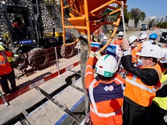 Travaux d'aménagement de la Sortie Ouest de la Voie Mathis : c'est parti !