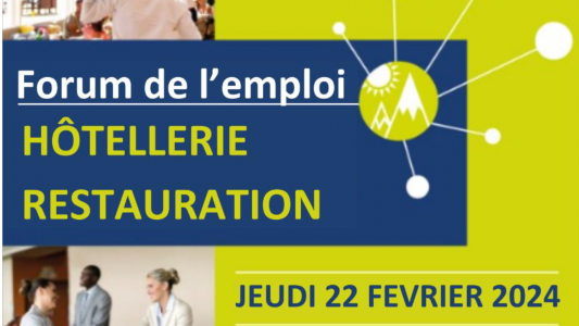 Emploi : 3e Forum Hôtellerie Restauration ce jeudi 22 février à Nice