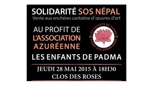 SOS - SOLIDARITÉ NÉPAL : Ventes aux enchères d'œuvres d'art au profit des « Enfants de Padma »