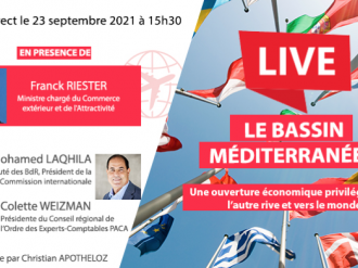 Live CROEC Paca : "« Le bassin méditerranéen : une ouverture économique privilégiée vers l'autre rive et vers le monde »