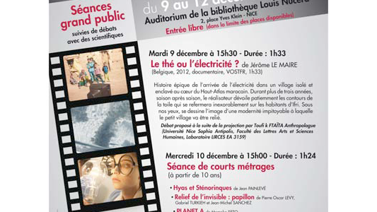 Université Nice : C'est parti pour le Festival "Sciences et Cinéma de Nice"