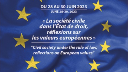 Conférences et ateliers à Cannes : « La Société civile dans l'État de droit, réflexions sur les valeurs européennes »