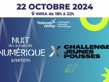 Rendez-vous le 22 octobre à l'INRIA pour la Nuit des Acteurs du Numérique Azuréens