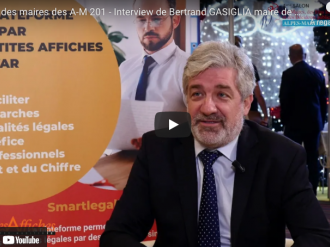 Salon des maires des A-M : interview de Bertrand Gasiglia maire de Tourrette-Levens