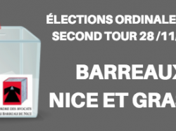 Deuxième tour des élections ordinales aux Barreaux de Nice et Grasse