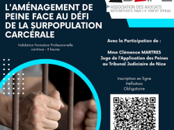L'ADAIPE clôture l'année avec une formation sur l'aménagement de peine face à la surpopulation carcérale L'ADAIPE clôture l'année avec une formation sur l'aménagement de peine face à la surpopulation carcérale