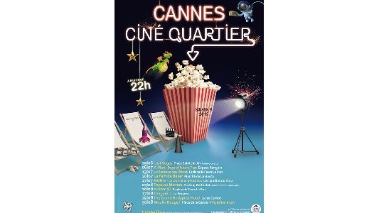 8e édition de Ciné quartier : À Cannes, l'été rime avec cinéma en plein air !