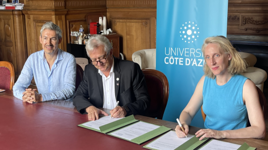 Université Côte d'Azur et l'école ISART Digital signent une convention en faveur de la vie étudiante