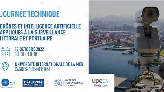 Journée technique "Drones et Intelligence Artificielle appliqués à la surveillance littorale et portuaire" 