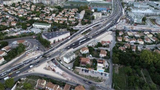  A Toulon, un nouveau pont à 3 voies sur l'A57