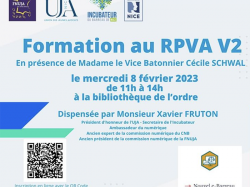 UJA de Nice : Formation "nouvelle plateforme e-barreau RPVA version 2" pour les jeunes avocats