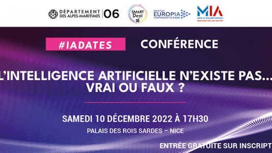 Conférence « L'intelligence artificielle n'existe pas ... Vrai ou faux ? »