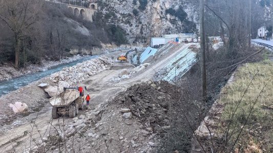 Tempête Alex : Le plan de confortement des berges de la Roya avance