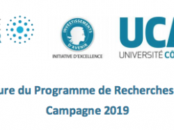 Appel à candidature du Programme de Recherches Avancées UCAJEDI Campagne 2019