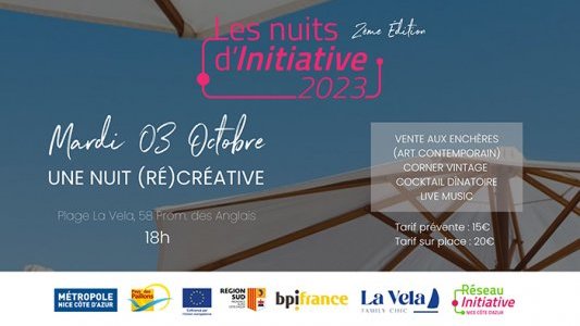Les Nuits d'Initiative 2e édition : soirée caritative au profit d'Initiative Nice Côte d'Azur