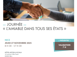 Barreau de Nice : Une journée exceptionnelle sur « L'amiable dans tous ses états »  Barreau de Nice : Une journée exceptionnelle sur « L'amiable dans tous ses états »