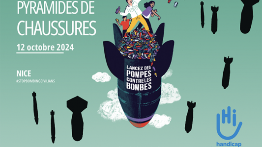 Rejoignez le mouvement : Pyramides de Chaussures 2024, ensemble contre les horreurs de la guerre