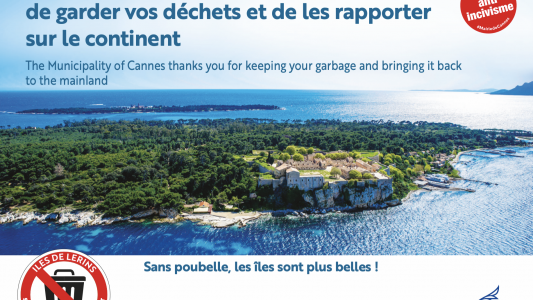 Aux îles de Lérins, les déchets reviennent à quai pour préserver l'environnement !