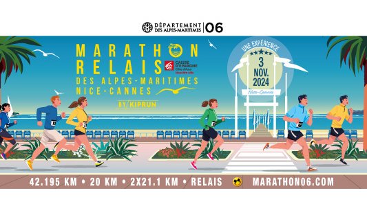  16e Marathon Nice-Cannes 3 NOVEMBRE 2024 : Il est temps d'essayer le RELAIS en équipe !