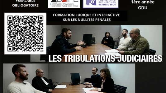 Formation ADAIPE : Les nullités pénales le 25 juin à Nice