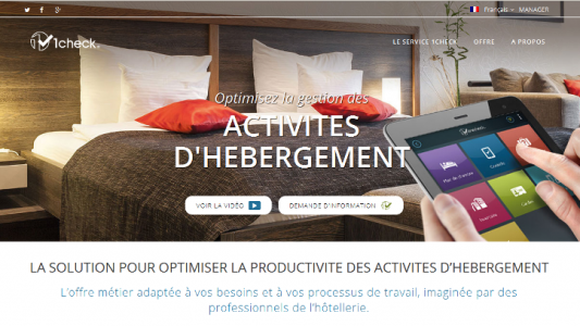 Avec DCF 06, venez découvrir « 1Check : éditeur de solutions web et mobiles pour les professionnels de l'hôtellerie »