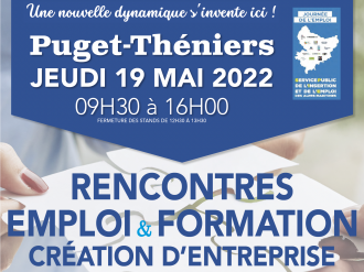 Puget-Théniers : Rencontres de l'Emploi & de la Formation le 19 mai