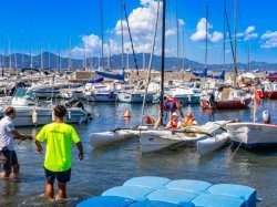 Des sorties en trimaran adapté pour faciliter l'accès à la voile à Cannes Des sorties en trimaran adapté pour faciliter l'accès à la voile à Cannes