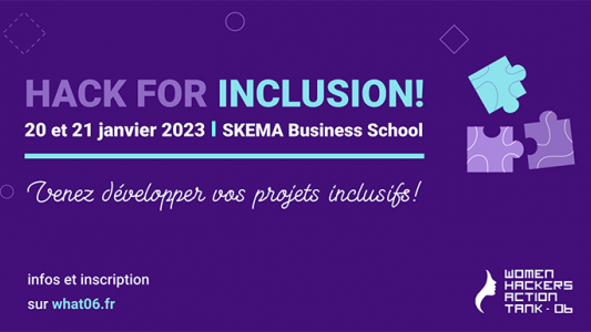 Hackathon Inclusion les 20 et 21 janvier à Skema