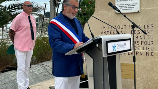 « Cavalaire n'oubliera jamais le sang versé par vos enfants pour sa liberté »